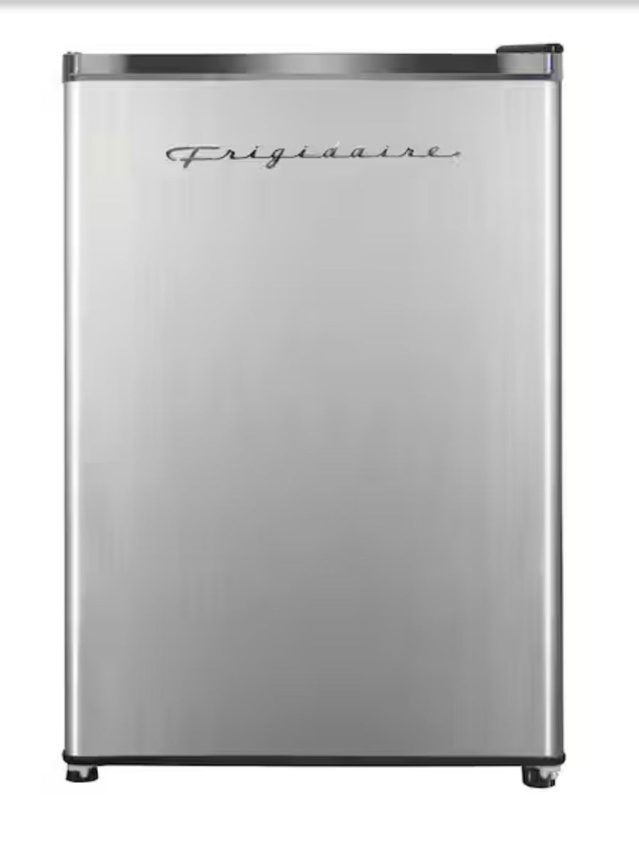 AC260409 Frigidaire 4.6 cu. ft. Retro Mini Fridge with Platinum Door Design with Freezer - EFR492