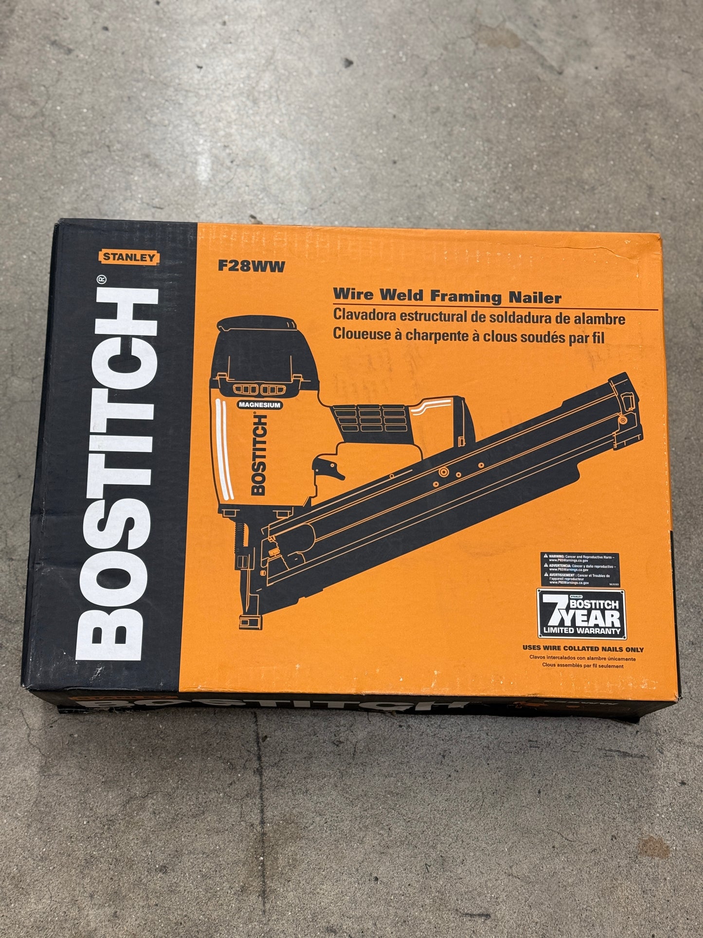 AC250105 Bostitch 28 Industrial Wire Weld Framing Nailer