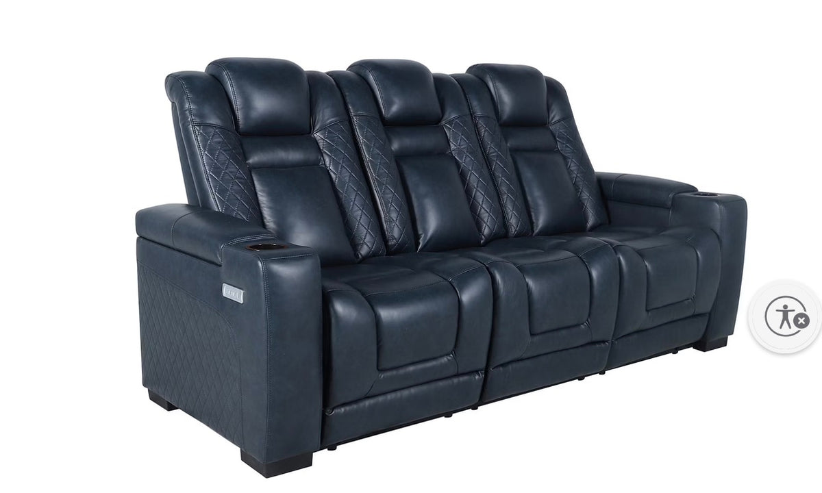 BJF250481 Lifesmart Power Theater Seating Sofa - Blue (Backrests are damaged)