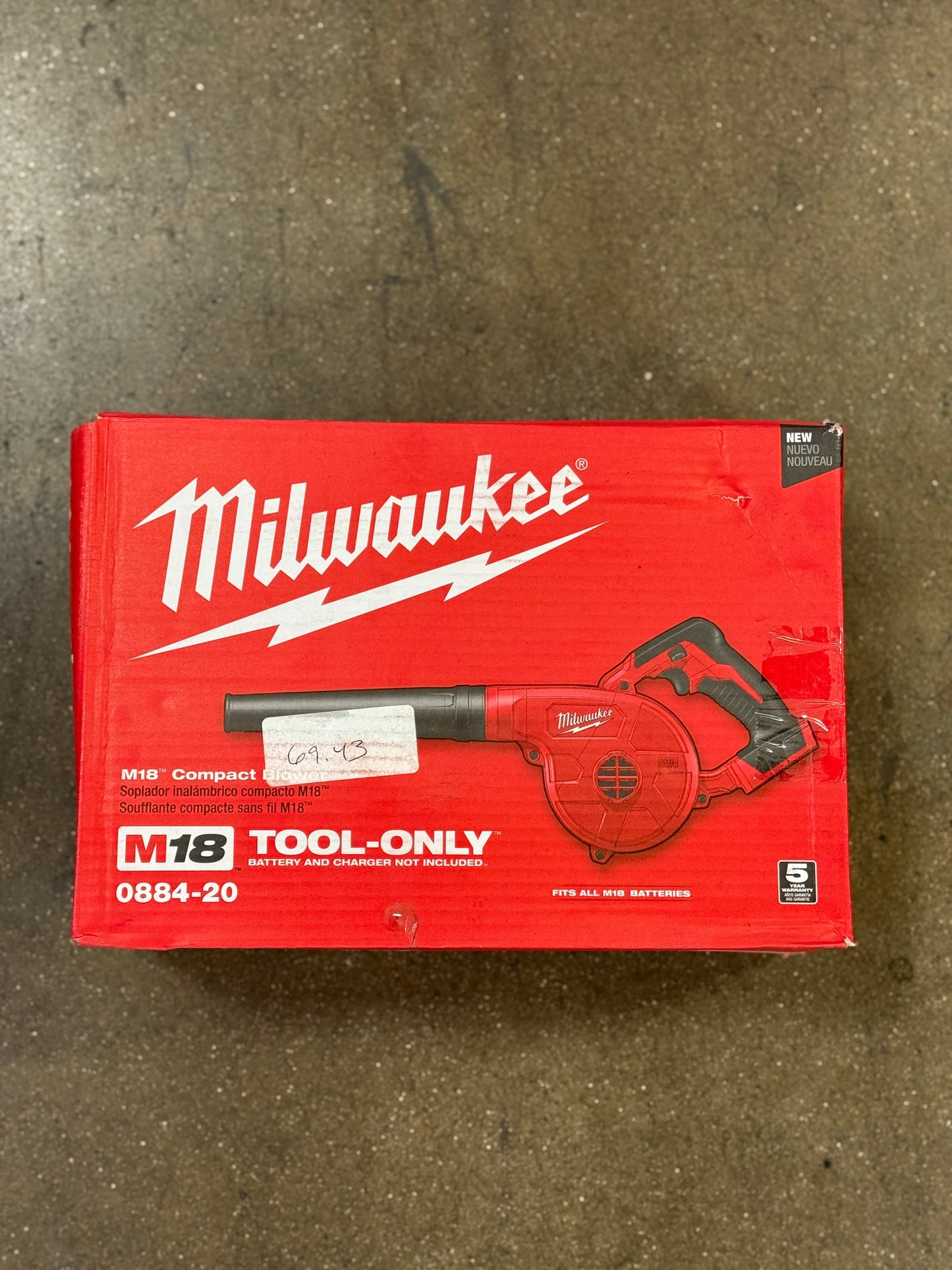 AC250068 Milwaukee M18 Compact Blower