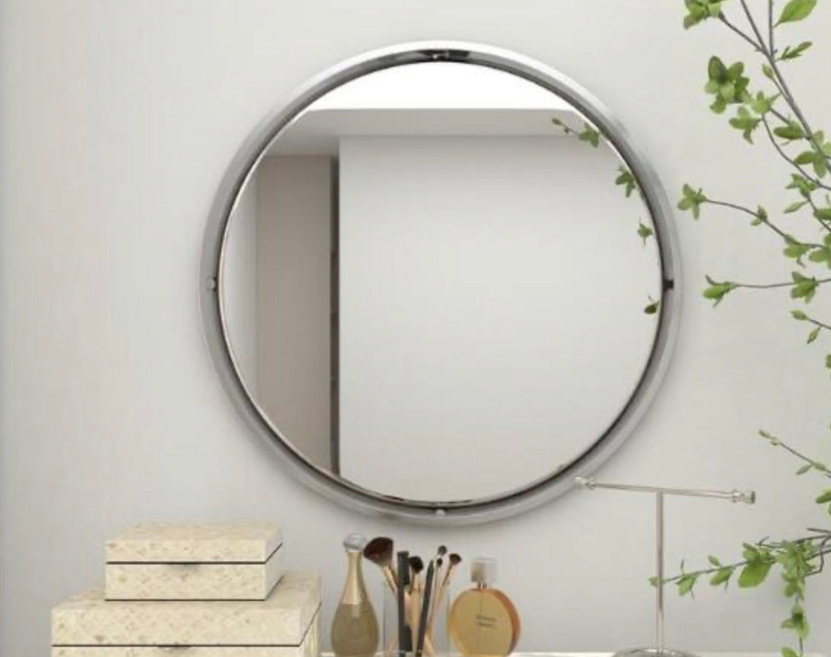 AC250914 Williams-Sonoma Metal Round Mirror