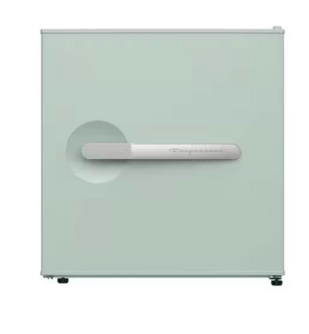 AC260375 Frigidaire 1.6 cu. ft. Retro Bar Mini Refrigerator in Sage Green With Side Bottle Opener - EFR197 (minor dent)