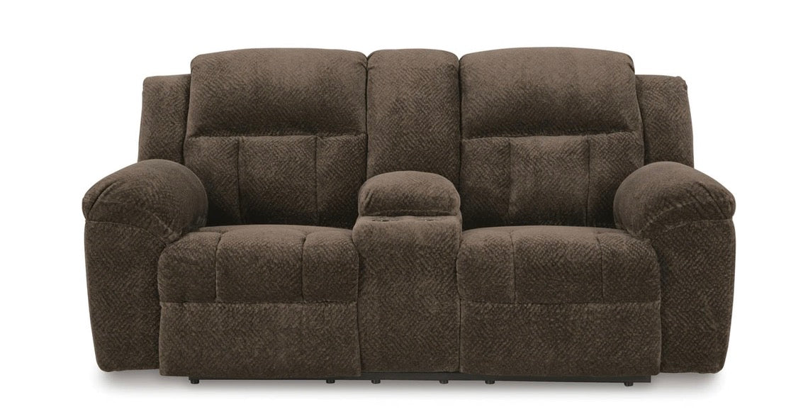 AH217 Frohn Manual Reclining Loveseat with Console
