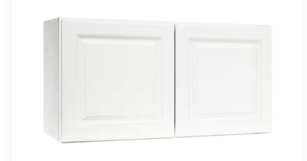 AC260075 White Raised Panel Kitchen Cabinet