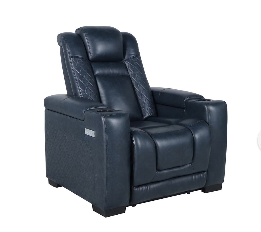 BJF250405 Lifesmart 1-Pc. Power Theater Chair - Blue - missing charger