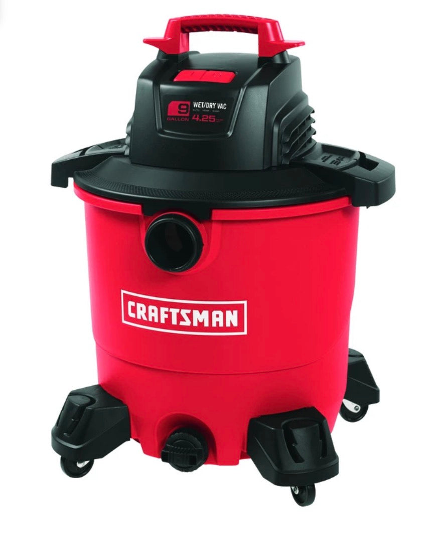 AC250897 9 Gallon Corded Wet/dry Vacuum 8.3 Amps 120 Volt 4.25 Hp