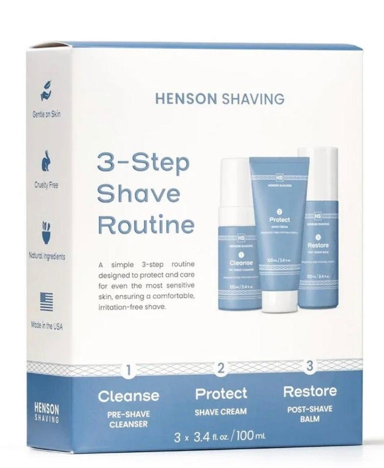 1717170 Henson Shaving 3 step shave routine