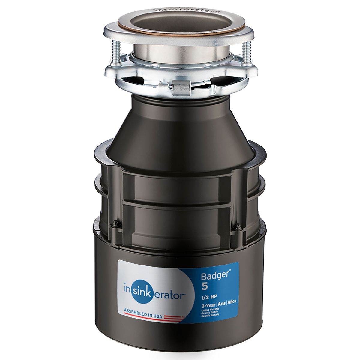 AC250812 InSinkerator Badger 5 Garbage Disposal, 1/2 HP