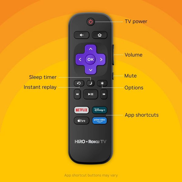 Hiro 55" Roku TV 4K HDR Smart TV Flat Screen LED Television H55C4C4-R