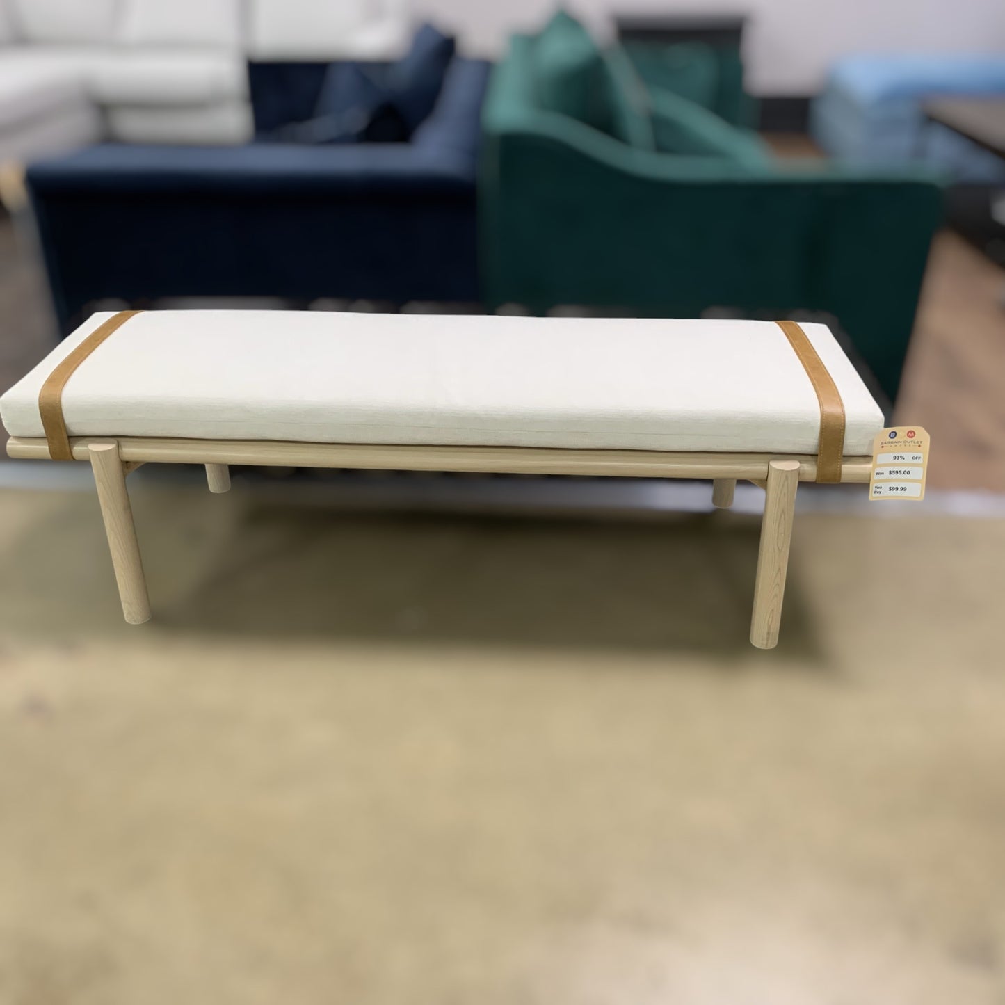 IDF240182 - Ines - Bench Fabric White
