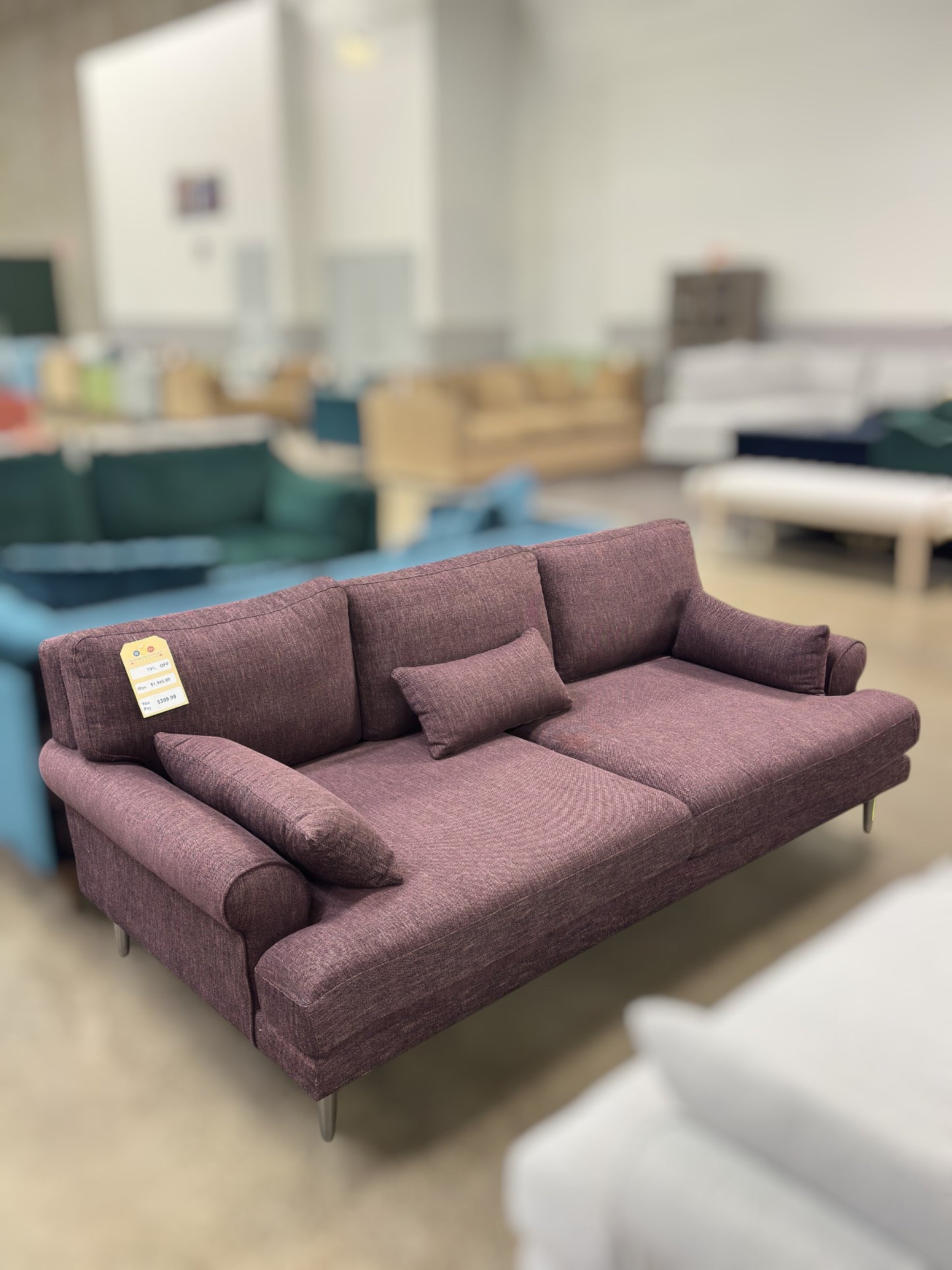 IDF240212 - Caitlin - Bench  Fabric  Wine - 236.25/945