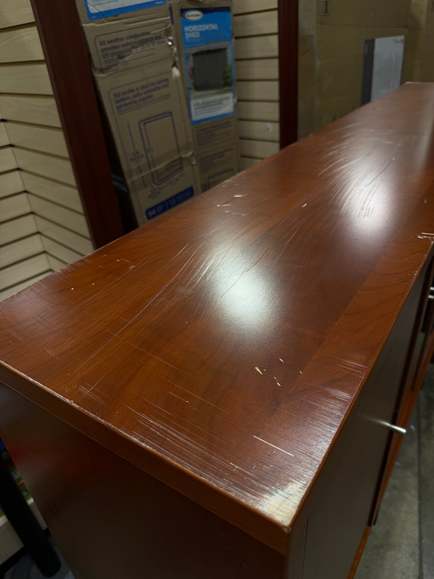 AC260130 Wood Brown Cabinet (Damaged)