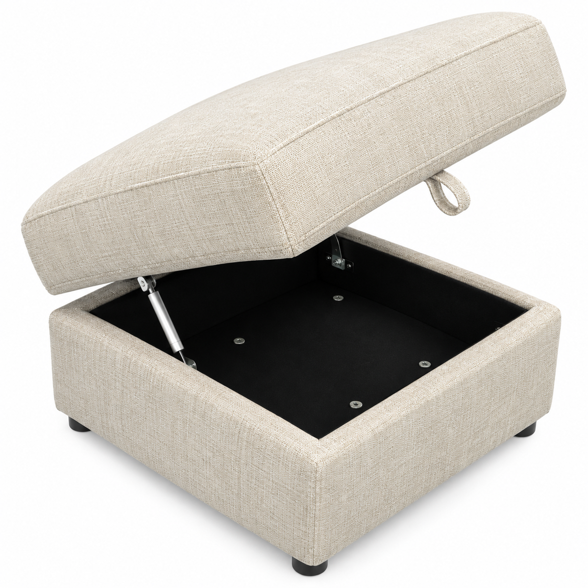 BJF250479 Storage Ottoman Beige
