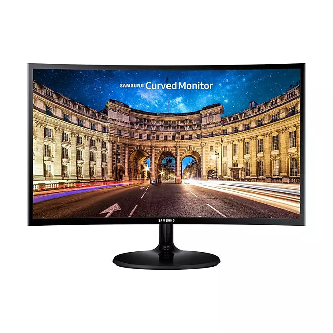 SAMSUNG LC24F392FHNXZA 24-inch Curved LED Gaming Monitor (Super Slim Design) 60Hz Refresh Rate w/AMD FreeSync Game Mode LC24F392-C