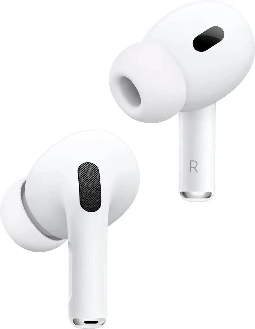 Apple - AirPods Pro 2, Wireless Active Noise Cancelling Earbuds with Hearing Aid Feature - White MTJV3LLA-R