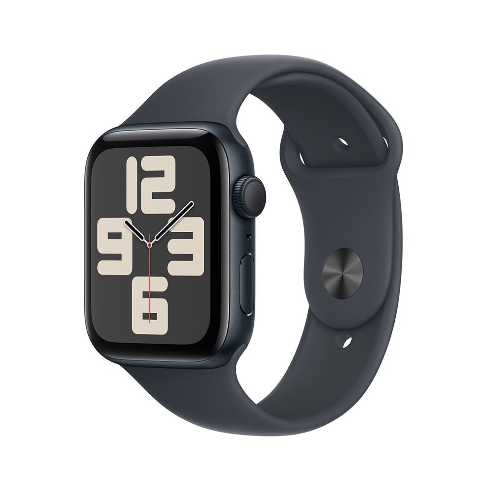 Apple Watch SE 2nd Gen (GPS) 44mm Aluminum Case with Midnight Sport Band - M/L - Midnight - MXEK3LLA-R