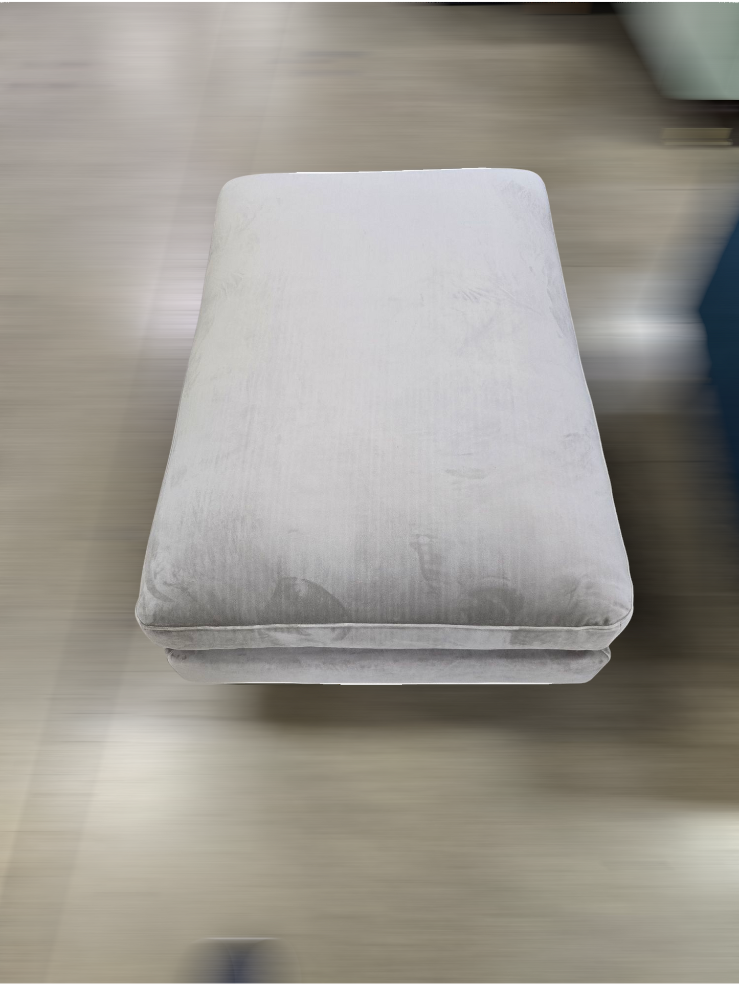 IDF240256 - Maxwell - Ottoman  Fabric  Light Grey