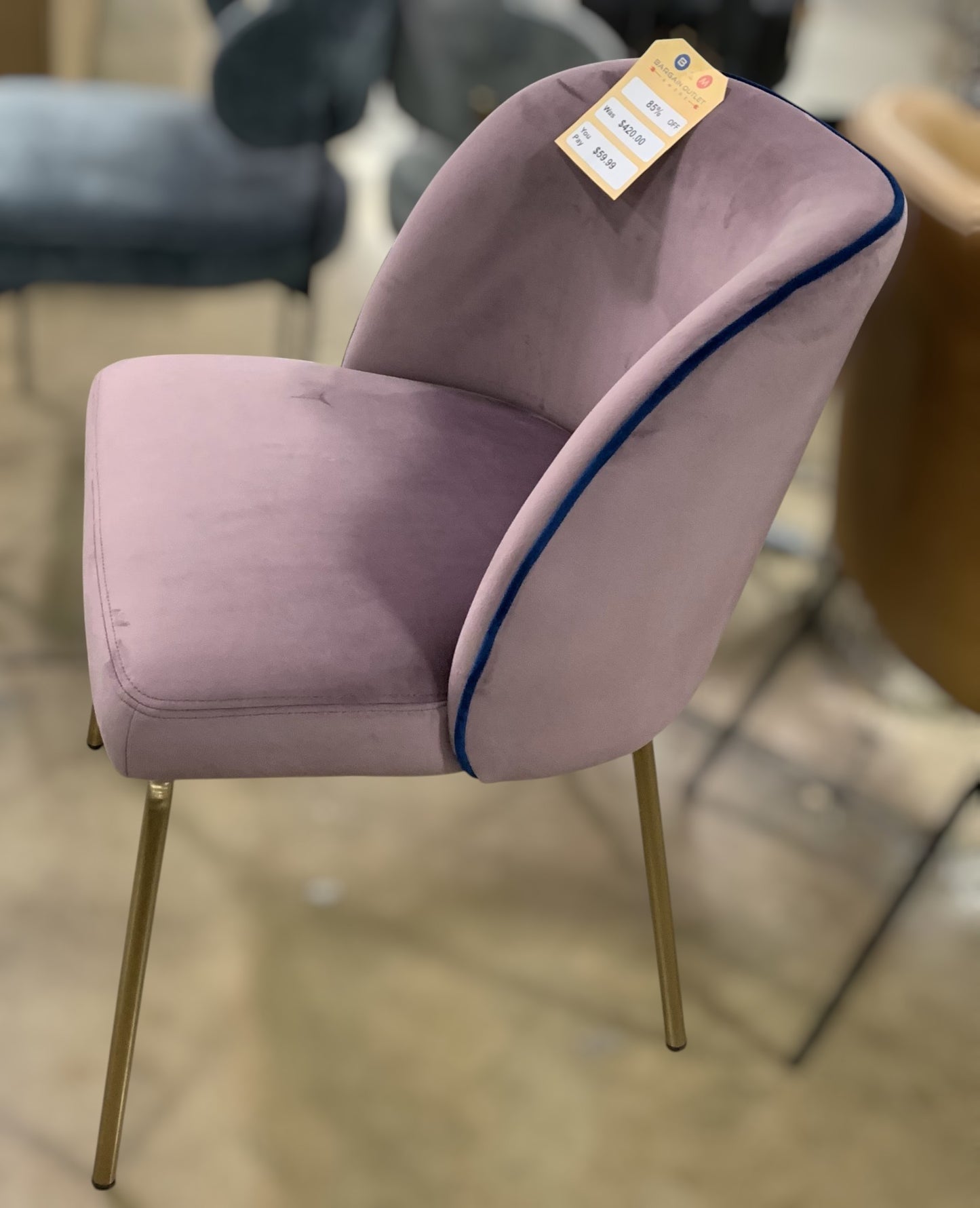 IDF240149 - Nora - Dining Chair Fabric Blue