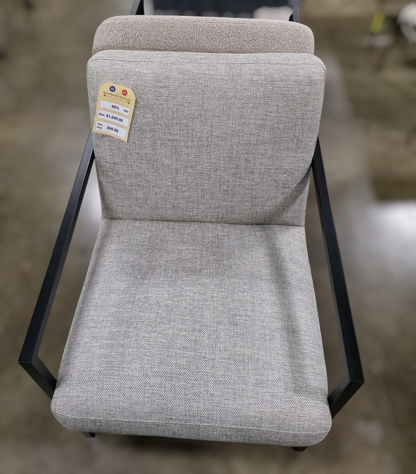 IDF240132 - Fritz - Accent Chair  Fabric  Light Grey