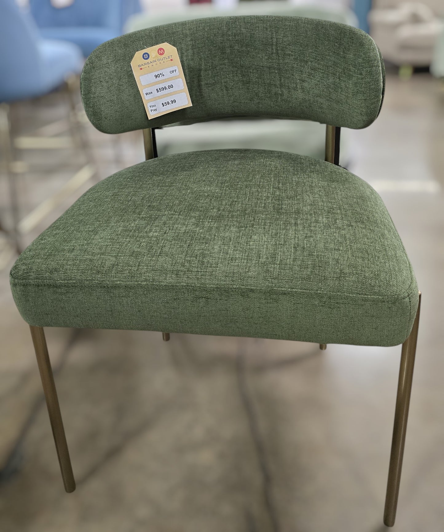 IDF240153 - Hollis - Dining Chair  Fabric  Olive