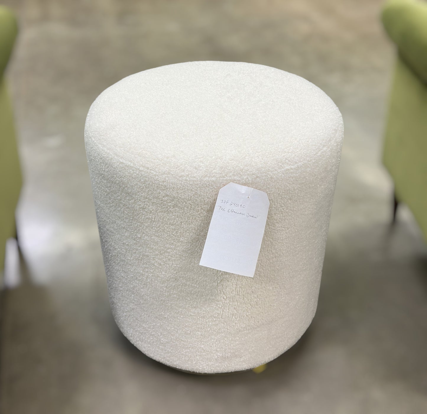 IDF240190 - Fae - Ottoman  Fabric  Snow