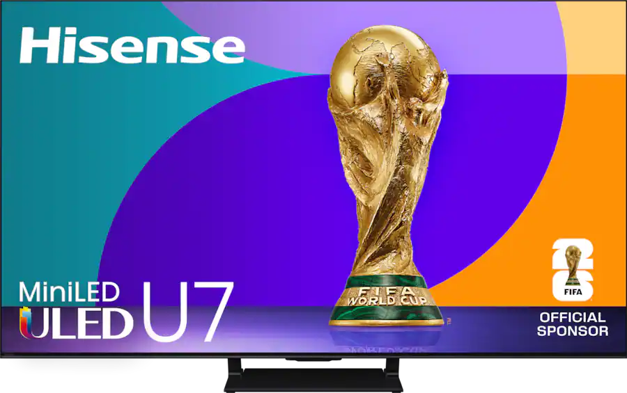 Hisense - 55" Class U7 Series MiniLED QLED UHD 4K HDR Smart Google TV 55U75QG-R