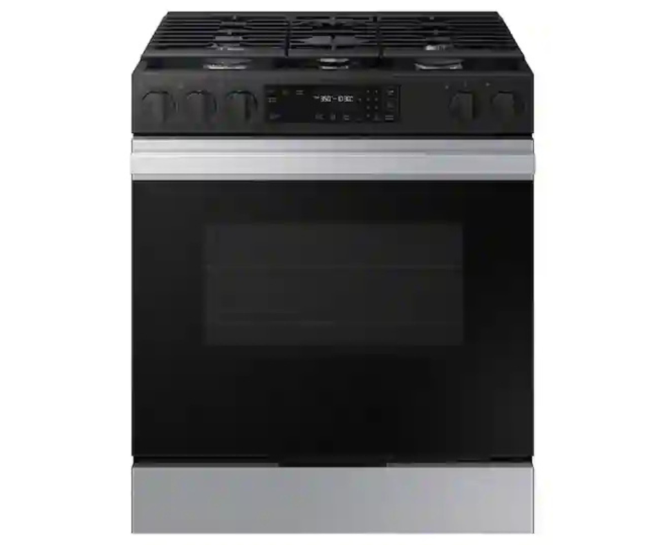 Samsung - Bespoke 6.0 Cu. Ft. Slide-In Gas Range with Air Sous Vide - Stainless Steel - NSG6DG8500SRAA (0LN07DAX800005T)