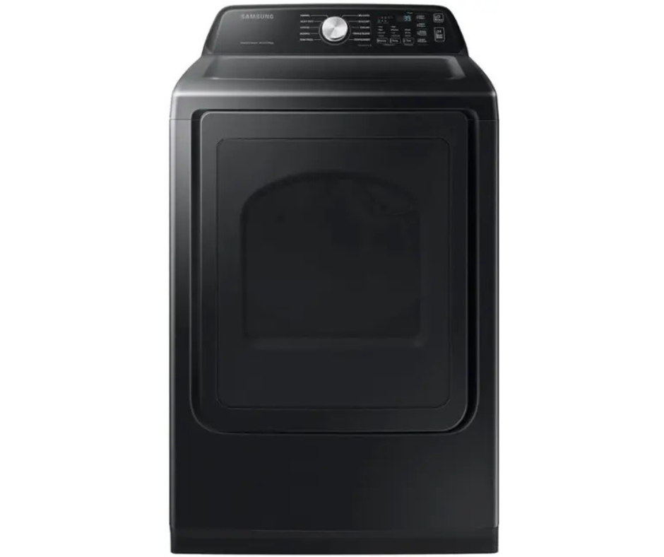 Samsung - 7.4 cu. ft. Smart Electric Dryer with Sensor Dry in Brushed Black - DVE47CG3500VA3 (0BV35BCX901163N)