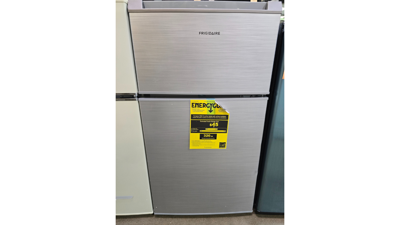 3.1 cu. ft. 2-Door Retro Mini Refrigerator in Grey