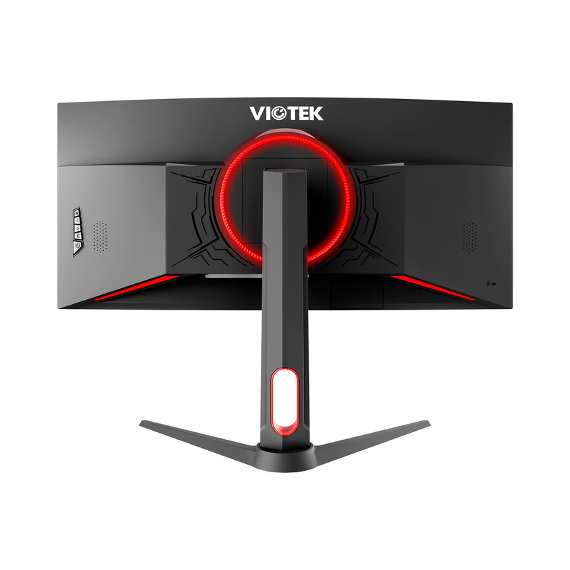 Viotek 30" LED Curved Gaming Monitor, 1080p, 200Hz 7ms, with FreeSync, Ports: HDMI, DisplayPort, Audio Out - Adjustable stand, VA Panel, Curvature1800R GNV30CBXA-CD