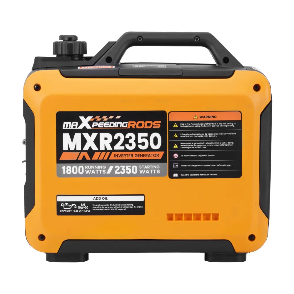 AC250601 MaXpeedingrods 2350W Portable Inverter Generator Lightweight Gasoline Power Equipment for Outdoor Camping RV