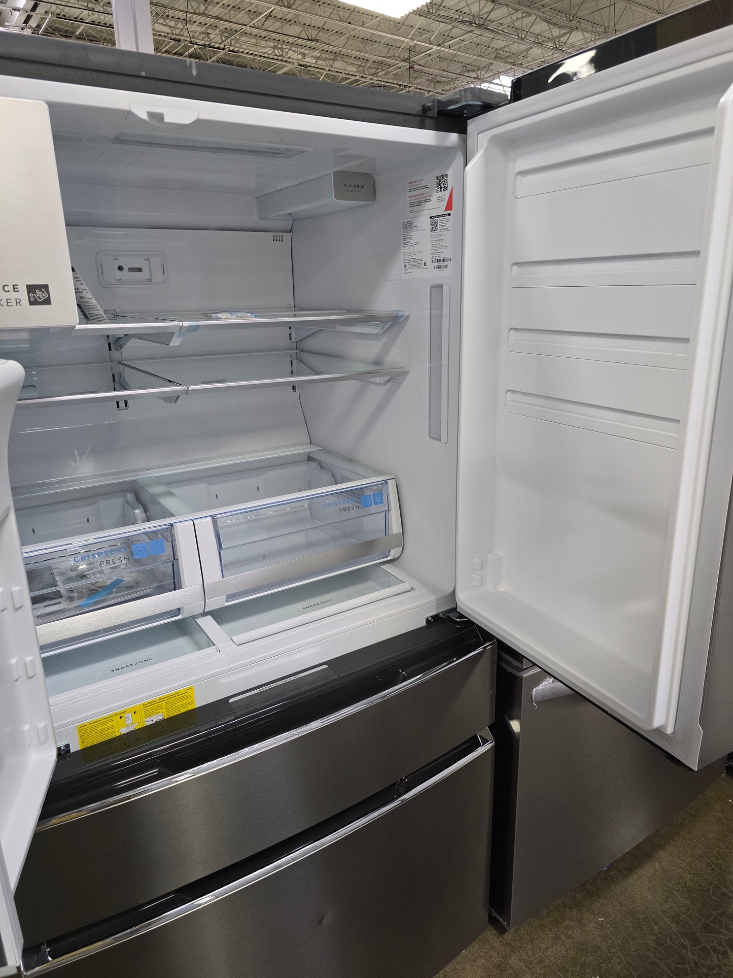 Frigidaire Gallery - 26.3 Cu. Ft. Standard-Depth 4-Door French Door Refrigerator - Stainless Steel - GRMS2773AF- SN 1K43084033