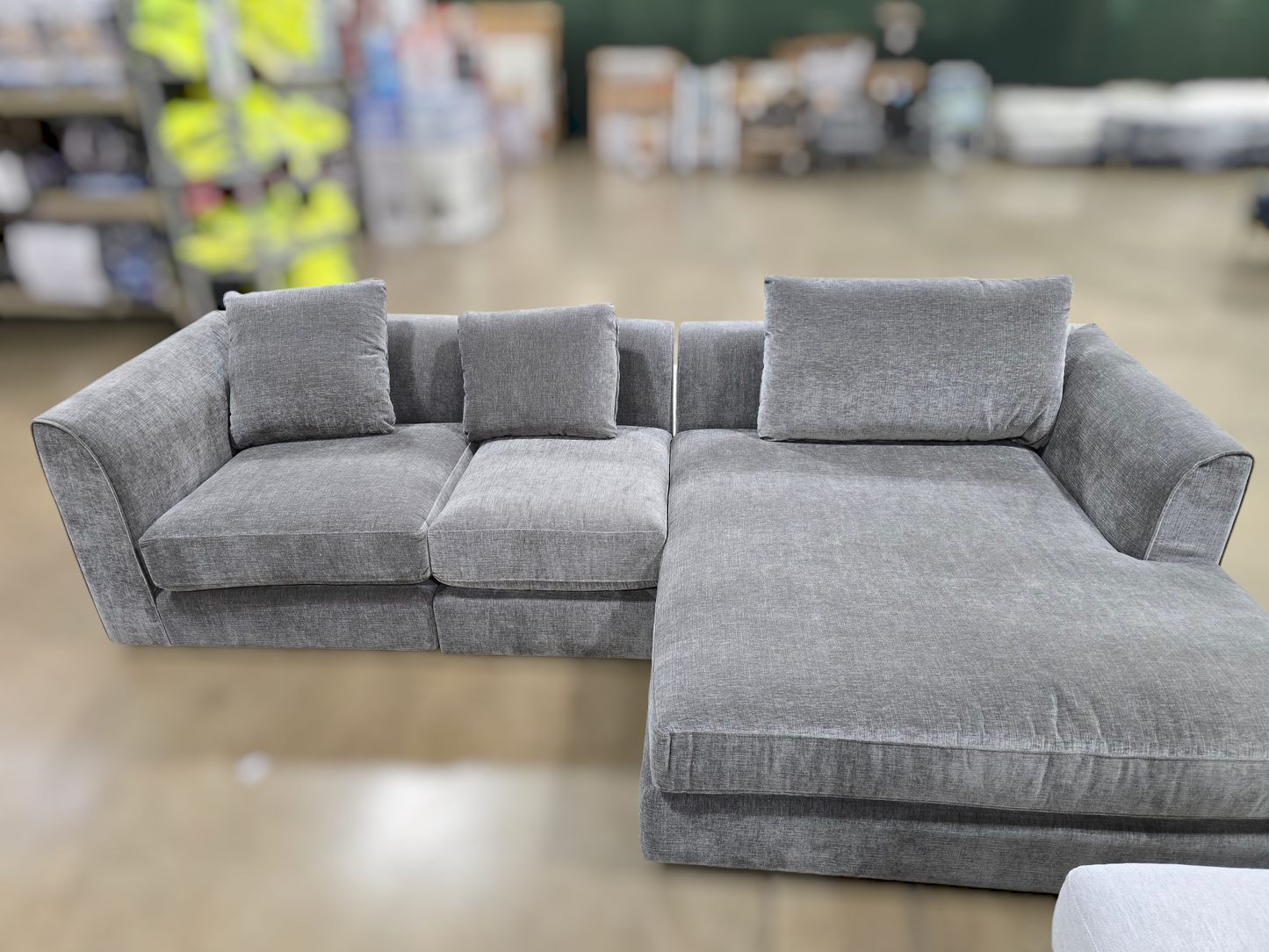 IDF240323 - Beckham - Sectional Fabric Dark Grey
