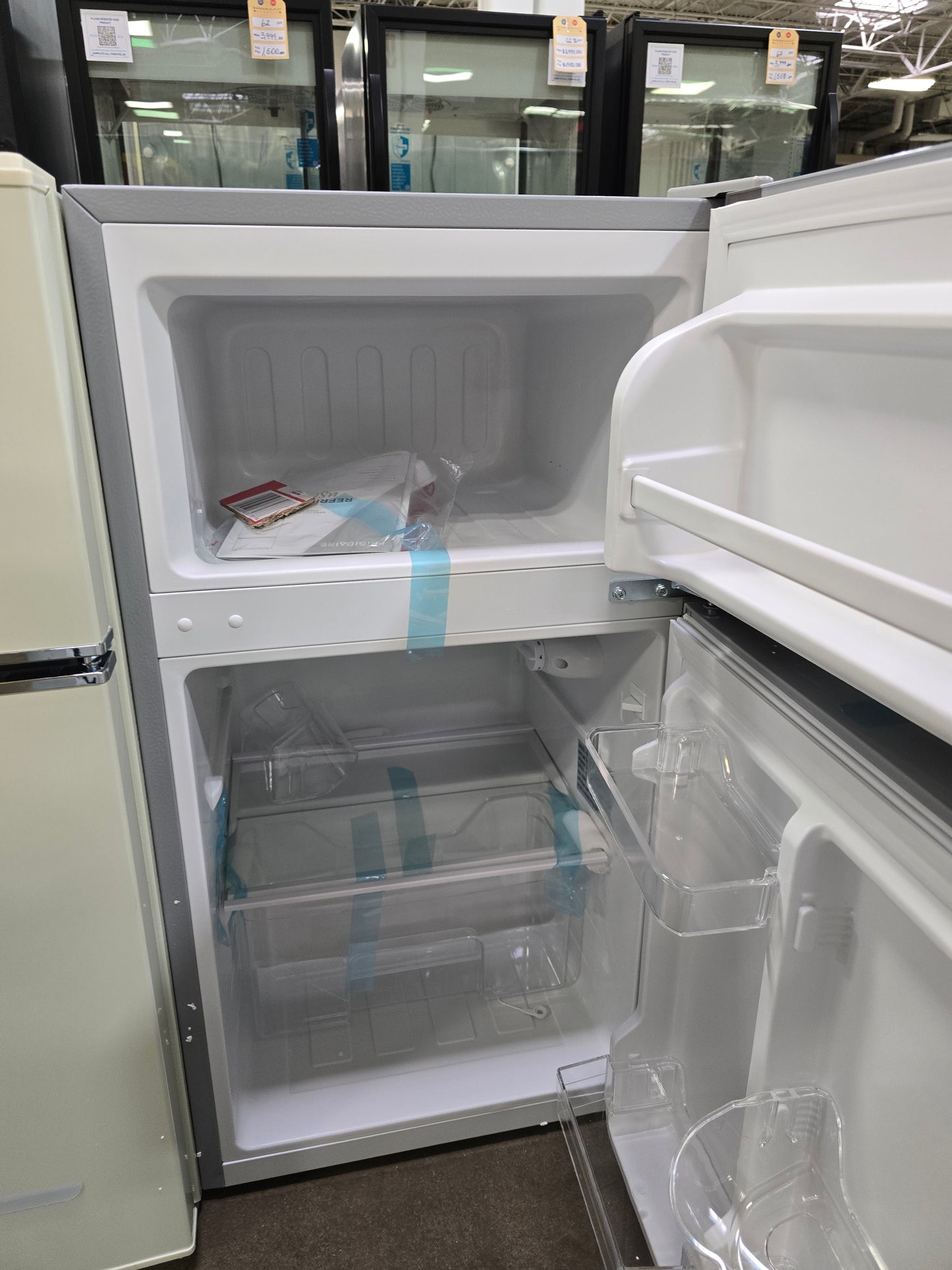 3.1 cu. ft. 2-Door Retro Mini Refrigerator in Grey