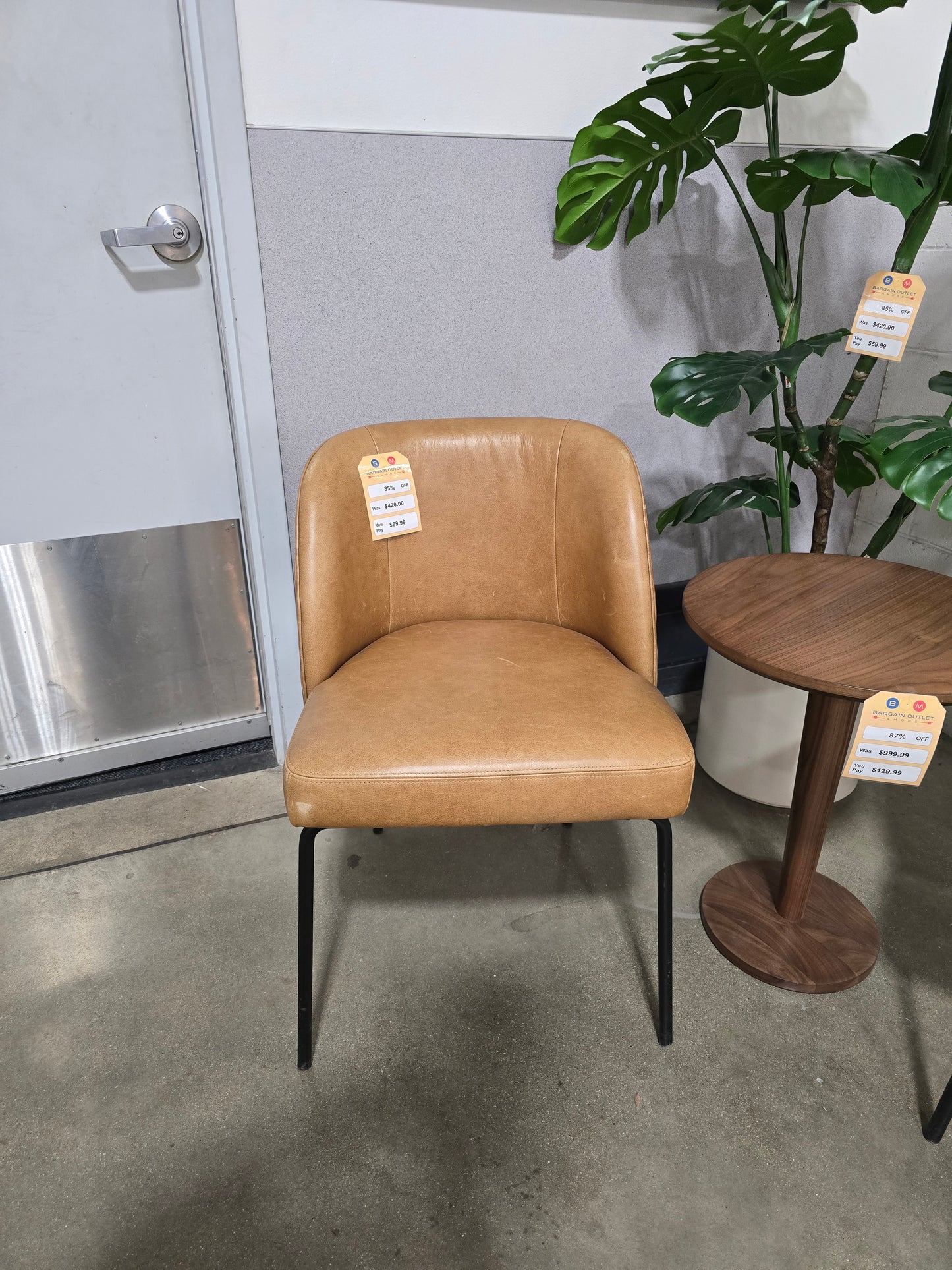 IDF240169 - Graham - Dining Chair  Leather  Gold