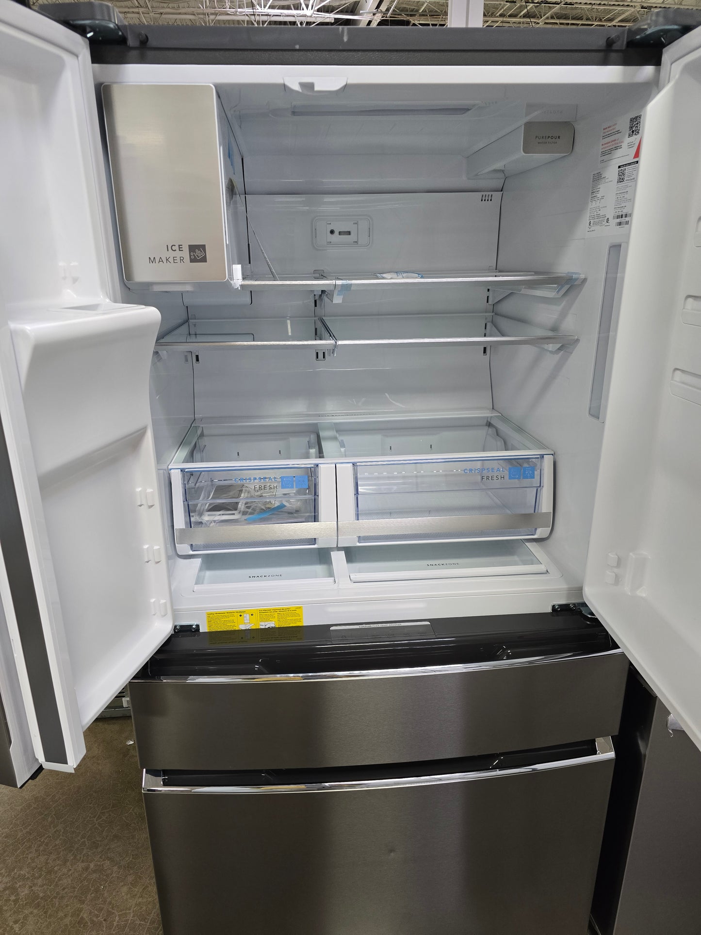 Frigidaire Gallery - 26.3 Cu. Ft. Standard-Depth 4-Door French Door Refrigerator - Stainless Steel - GRMS2773AF- SN 1K43084033