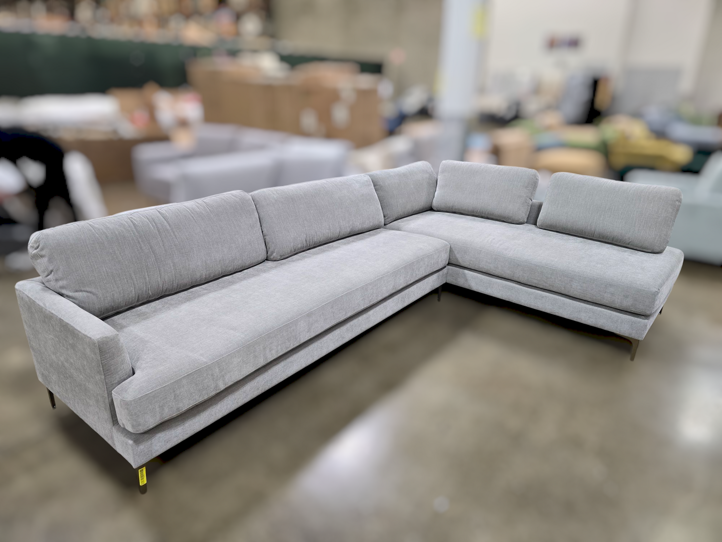 IDF240320 - Winslow - Sectional Fabric Grey