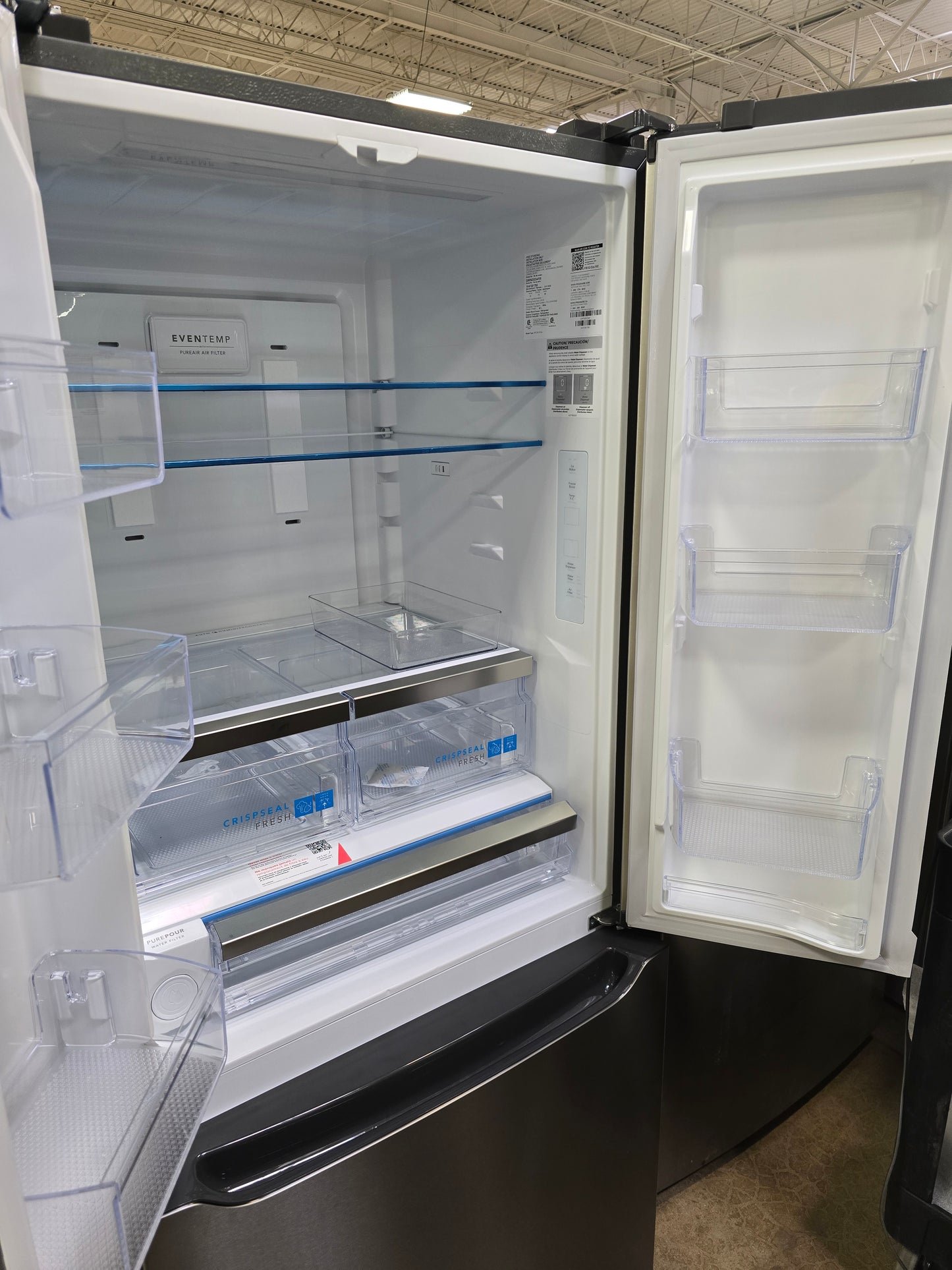 Frigidaire Gallery - 30 in. 20 cu. ft. Standard Depth French Door Refrigerator with Internal Water Dispenser - Stainless Steel - GRFN2023AF- SN 1K41381760