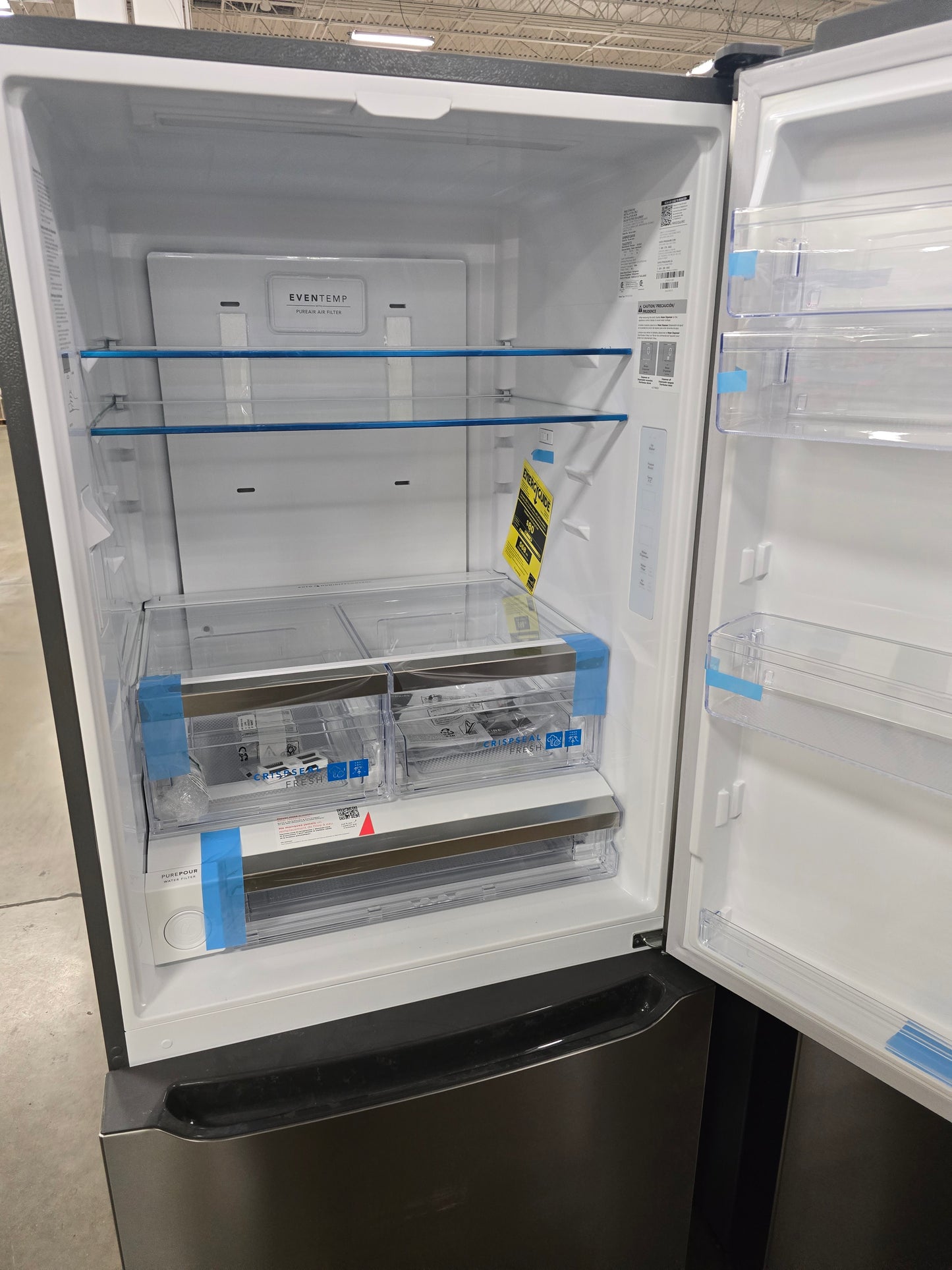 Frigidaire - Gallery 28.8 Cu. Ft. Standard-Depth French Door Refrigerator - Stainless Steel - GRBN2012AF- SN 1K42376773