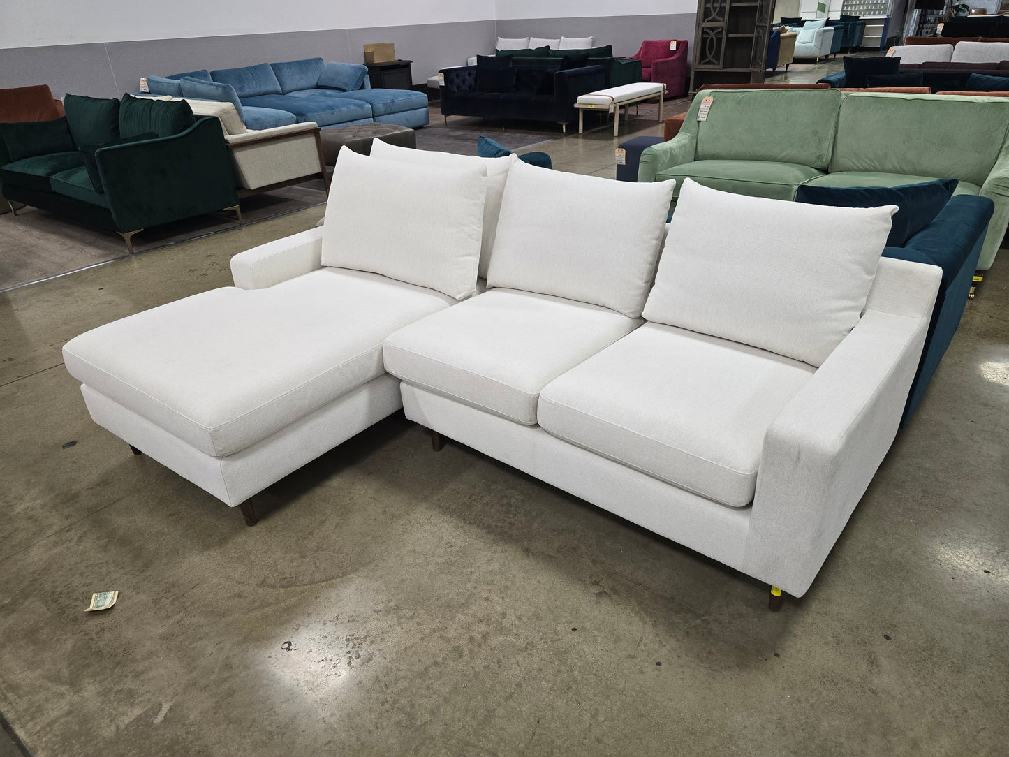 IDF240273 - Sloan - Sectional  Fabric  Limestone  MER-002