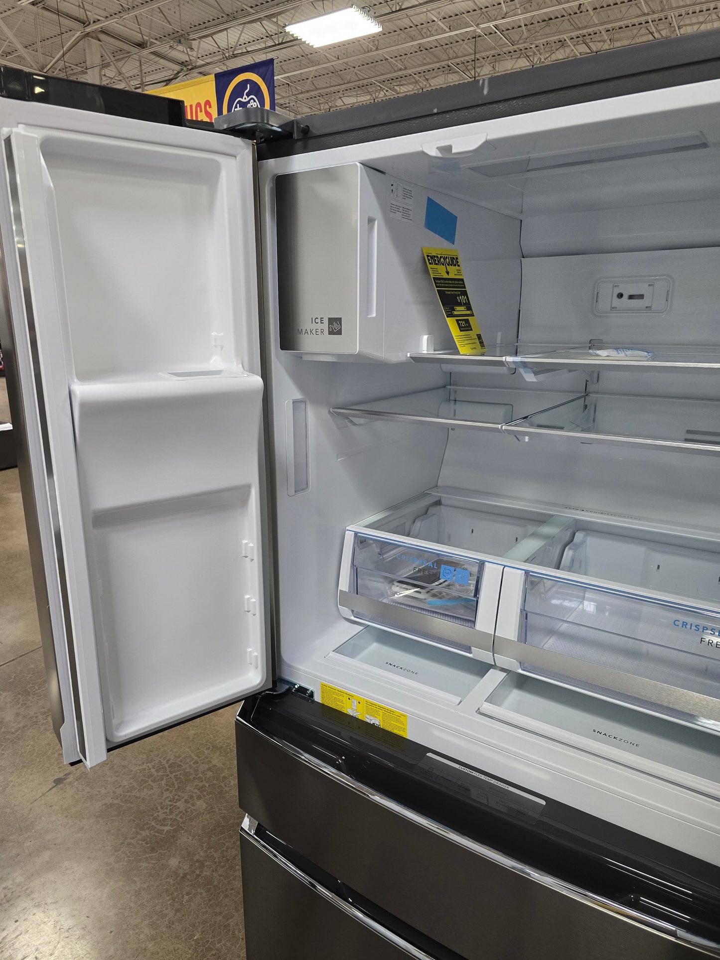 Frigidaire Gallery - 26.3 Cu. Ft. Standard-Depth 4-Door French Door Refrigerator - Stainless Steel - GRMS2773AF- SN 1K43084033