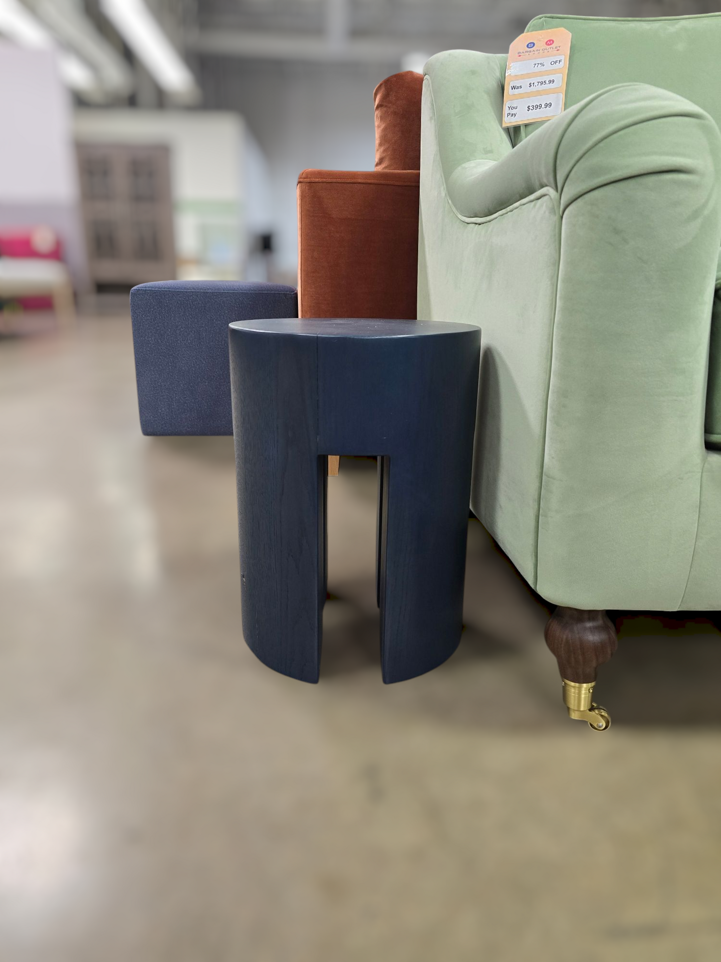 IDF240357 - Greer - Side Table    Blue