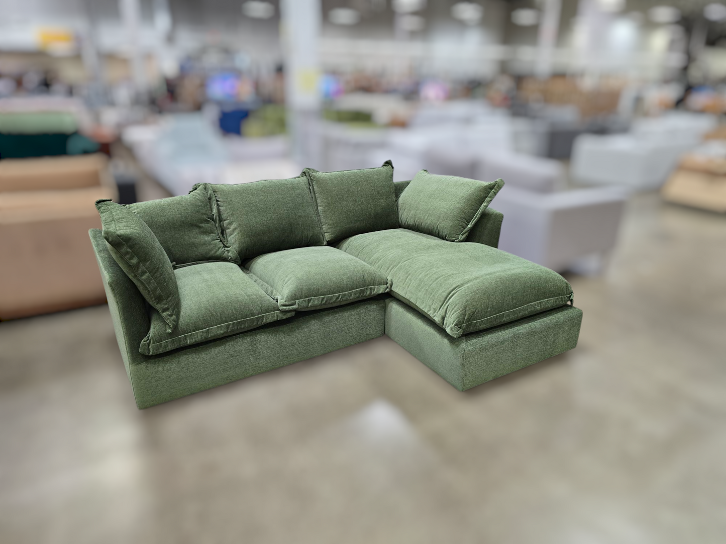 IDF240325 - Skylar - Sectional Fabric Green