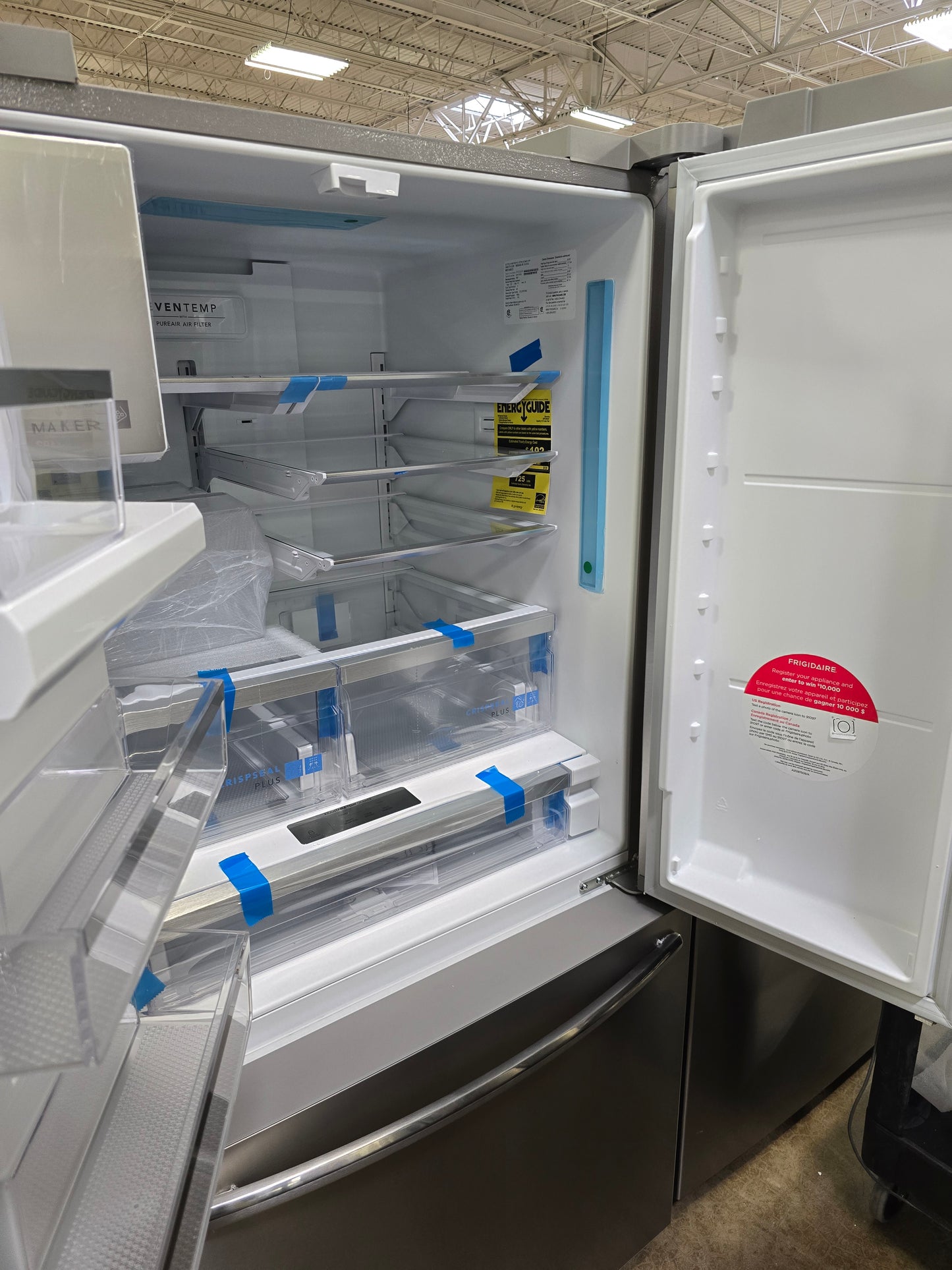 Frigidaire Gallery - 27.8 Cu. Ft. French Door Refrigerator - Stainless Steel - GRFS2853AF- SN 4A44103404