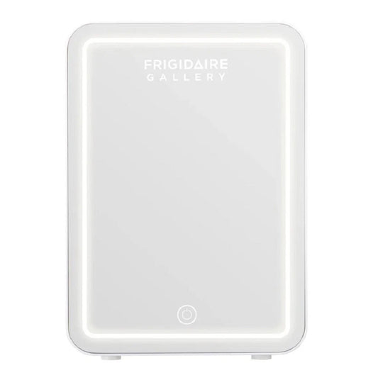 Frigidaire Gallery 9 Can or 6 Liter Beauty Lighted Mirror Fridge - White EFMIS172-WHITE