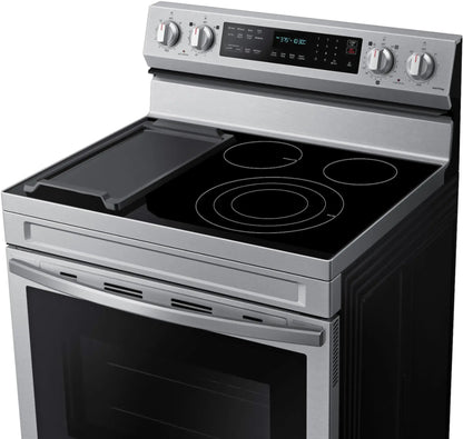 6.3 cu. ft. Smart Freestanding Electric Range with No-Preheat Air Fry & Convection in Stainless Steel - NE63A6511SS/AA (00057CAX802296)