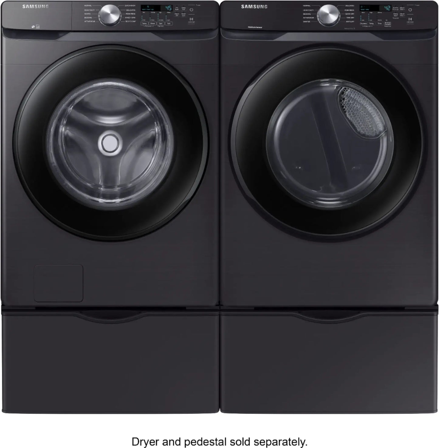 4.5 cu. ft. Front Load Washer with Vibration Reduction Technology+ in Black Stainless Steel - WF45T6000AV/A5 (01HC57AXB02061J)