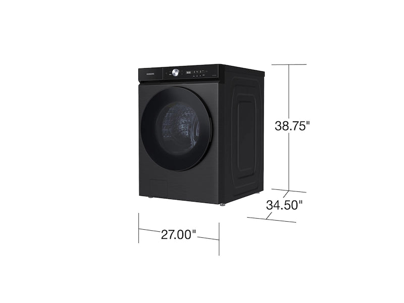 Samsung - Bespoke 5.3 cu. ft. Ultra Capacity Front Load Washer with Super Speed Wash and AI Smart Dial - Brushed Black - WF53BB8700AVUS (01HR57AX800530X)