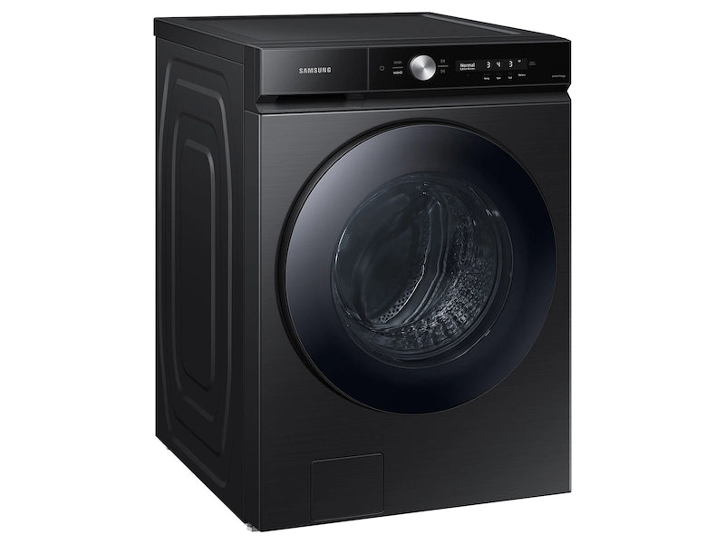 Samsung - Bespoke 5.3 cu. ft. Ultra Capacity Front Load Washer with Super Speed Wash and AI Smart Dial - Brushed Black - WF53BB8700AVUS (01HR57AX800530X)