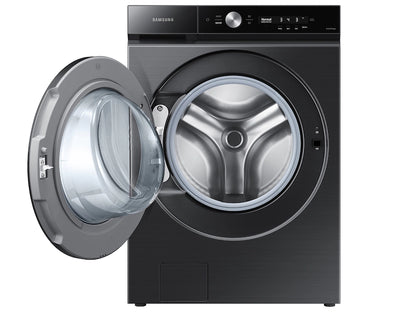 Samsung - Bespoke 5.3 cu. ft. Ultra Capacity Front Load Washer with Super Speed Wash and AI Smart Dial - Brushed Black - WF53BB8700AVUS (01HR57AX800530X)